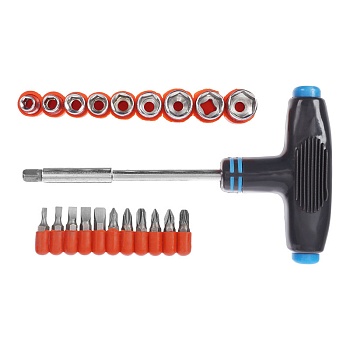 ОТВЕРТКА Т-ОБРАЗНАЯ + 20 СМЕННЫХ НАСАДОК